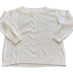 Lane Bryant NWOT White Wide-neck Cable Knit Sweater Photo 0
