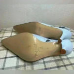 Coup D'etat leather classy‎ Blue Crocodile Women's Heels/Sandals Size 6 Photo 9