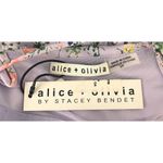 Alice + Olivia Penny Cropped Floral Print Stretch Tank Lavender Athleisure Yoga Photo 7