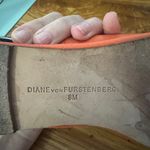 Diane Von Furstenberg  Ballet Flat Women Size 8 Orange Leather Zebra Calf Hair Photo 5