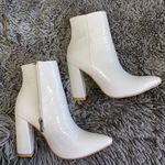 SheIn  White Leather High Heel Boots Photo 0