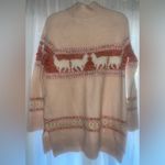Anthropologie Aimee PomPom Alpaca Sweater Small Boho Western Photo 6