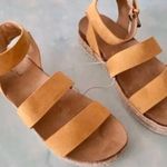 Gold Espadrille Sandals, Size 7 Photo 2