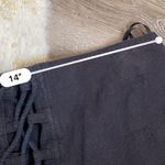 Free People walk my way up lace up mini skirt black Photo 3