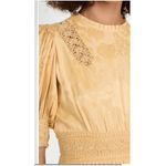 NWT BY TIMO Jacquard Embroidery Dress Yellow Size M Photo 5