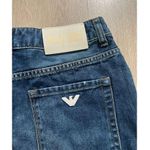 AJ Armani Jeans Woman Distressed Straight Leg Jeans Sz 26 Photo 4