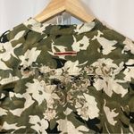 Chico's Chico’s Camouflage Camo Embroidered Long Sleeve Button Down Shirt Blouse Top Photo 7