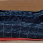 Rothy's VERY RARE EUC  The Flat Retired Navy Orange Plaid Luxury Ballet Flats; 8.5 Photo 0