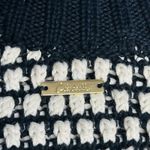 Cleobella womens Madison Knit Sweater Black/Ivory size Small Cotton Turtleneck Photo 7