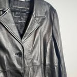 wilson's leather Vintage  black long lined leather jacket Photo 1