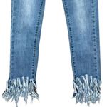 Emory park Frayed Hem Jeans, Mid-Rise Ankle Crop Denim Pants, 25'' Photo 6