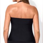 Swimsuits For All Fringe Bandeau One Piece Black Size 16 Photo 13