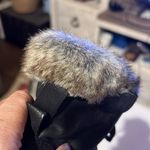 Steve Madden Comfort Women SZ 9 Faux Fur Lined Ankle Booties Black Block Heeled Photo 9