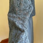 Amanti Delicate Light Blue Boxy Lace Silk Dress Floral Oversize Relaxed Fit SZ S Photo 7