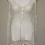 Simply Noelle  Cream Colored Fish Net Swim Cover Up Sz XL Photo 3