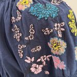 ZARA  TRF Collection NWT Embroidered Navy Blue Short
Tunic Dress Size S Photo 5