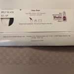 Hanes  Silk Reflections Vtg Thigh High Stockings Style 720 Size E-F Barely Black. Photo 4