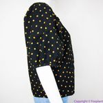 Madewell NEW Corduroy Puff-Sleeve Wrap Top in Oval Dot, S Photo 12