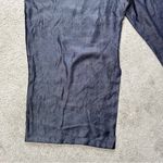 Unique Vintage  Women’s Chambray High Rise Pants Cropped Capri Blue Plus Size 5X Photo 6