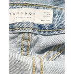 Topshop Premium Mom Jeans High Rise High Waisted Light Wash Denim Blue 32 x 32 Photo 7