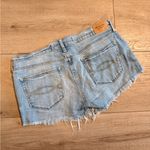Abercrombie & Fitch Y2K Cutoff Low Rise Frayed Denim Shorts Photo 2