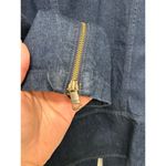 Banana Republic $168 Military NWT Dark Blue Denim Structured Jacket Large Photo 4