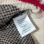 Tularosa Jungle Sweater Leopard Knit Stretch Turtleneck Cream Red Womens X-Small Photo 3