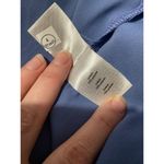 We Wore What  Cowl MIDI Sleeveless Satin Charmeuse Slate Blue Dress 0 Photo 7