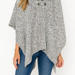 NEW Francesca’s Alya hoodie poncho Black Size undefined Photo 0