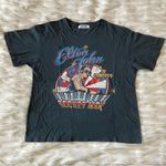 Free People  Black Red Blue Elton John Rocket Man Concert Oversized T-Shirt Sz S Photo 61