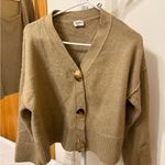 Vintage Tan Women's Cardigan Sweater Size L Photo 0