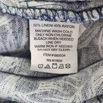 Briggs Navy Floral Linen Pull Photo 7