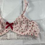 Small strawberry pink floral lace petite bra Size undefined Photo 2