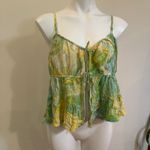 American Eagle  Y2K Tie Front Baby Doll Top sz XL Photo 7