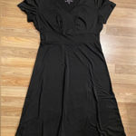 Eddie Bauer  Elegant Black Midi Dress Medium Photo 0