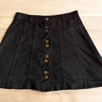 ZARA  Black suede Mini Skirt size M Photo 0