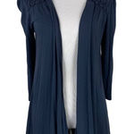 Kenar Navy Blue Open-Front Cardigan - Womens S Photo 0