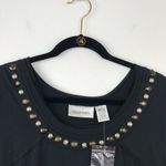 Chadwick's NEW embellished‎ gray sleeveless blouse Photo 2