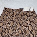ZARA  Faux Leather High-rise Snake Print
Pants(Size XS) Photo 3