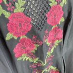 City Chic NWOT Black Rose Embroidered Sleeveless Dress 18 Photo 5