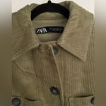 ZARA  CORDUROY OVERSHIRT Khaki color Photo 14