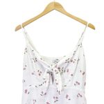 Rails  Linen Tie-Front August Sun Dress in White & Red Cherries Print Size Medium Photo 9