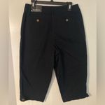 kim rogers  Black Capri Pants Size 8 NWT Photo 2