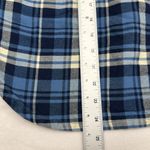 CHAPS  Navy Plaid Flannel Top Women Quarter-Zip Pullover Long Sleeve 1/2 Zip Warm Photo 8