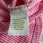 Lilly Pulitzer pink and white stripe shirt M Photo 9
