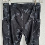 prAna XL Athletic Yoga Electa Leggings Black Gray Camo Athleisure Loungewear Photo 4