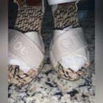 Chloé CHLOE
Pila leather and canvas wedge espadrilles white / cream logo resort nwot Photo 5