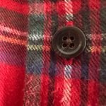 L.L.Bean | Women's Red Plaid Relaxed Fit Button Down Flannel Shirt | Medium Photo 3