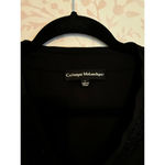 Catherine Malandrino Elegant Black Lace Sleeve Blouse L Photo 2