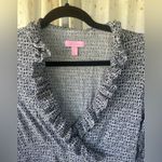 Lilly Pulitzer Blayney It's A Lilly Ruffle V Neck Silk Blend Dress S Photo 2